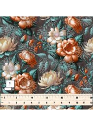 Floral flower style with green,orange colors - Image 5