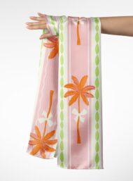 Palm flower style with orange,green colors - Image 3