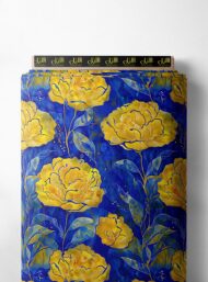 Nature flower style with yellow, blue colors