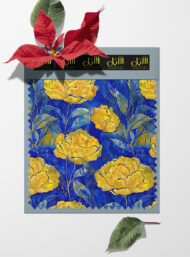 Nature flower style with yellow, blue colors - Image 6