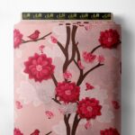 Branch flower style with red,pink colors