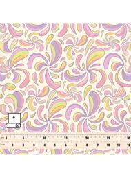 Swirl flower style with pink,yellow colors - Image 5