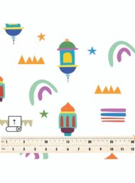 Lanterns mixed style with green,orange colors - Image 5