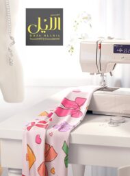 Bow flower style with pink,green colors - Image 7