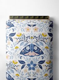 Flora flower style with blue,yellow colors