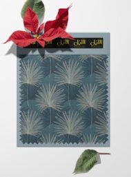 Leaves nature style with green, blue colors - Image 6