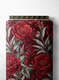 Plant flower style with red, green colors