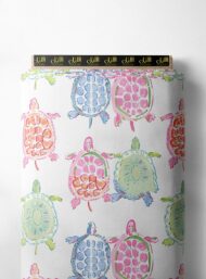 Turtle animal style with pink,green colors