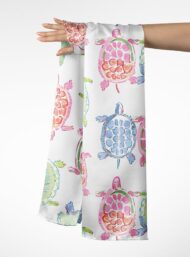 Turtle animal style with pink,green colors - Image 3