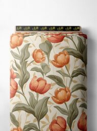 Flowers flower style with red,green colors