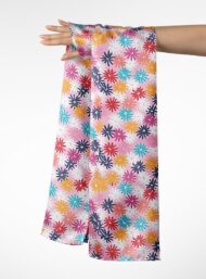 Daisy flower style with orange, white colors - Image 3