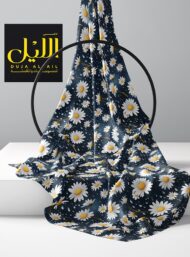 Daisy flower style with blue, white colors - Image 2