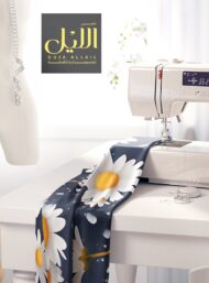 Daisy flower style with blue, white colors - Image 7