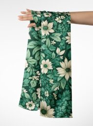 Nature flower style with green, white colors - Image 3