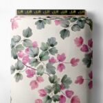 Nature flower style with green,pink colors