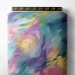 Swirl abstract style with pink,blue colors