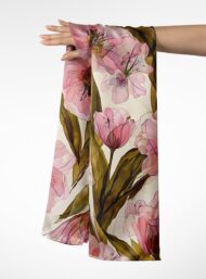 Nature flower style with pink, green colors - Image 3