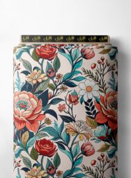 Nature flower style with red,green colors