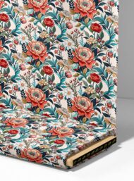 Nature flower style with red,green colors - Image 4