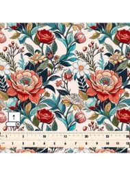 Nature flower style with red,green colors - Image 5