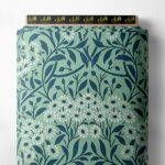 Floral flower style with green,white colors