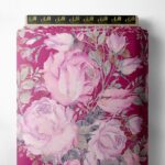 Flower flower style with pink, green colors