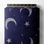 Moon nature style with grey, blue colors