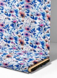 Flowers flower style with blue,pink colors - Image 4