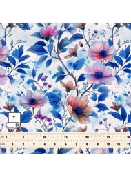 Flowers flower style with blue,pink colors - Image 5