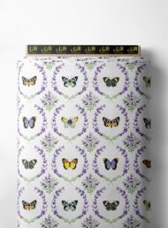 Butterflies nature style with purple,yellow colors