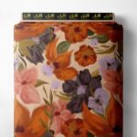 Nature flower style with orange,pink colors