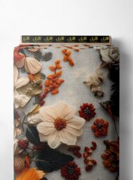 Nature flower style with orange,white colors