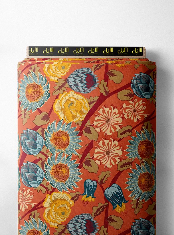 LAI01-0509_1-1.jpg Nature flower style with red,yellow colors - Image 1