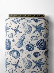 Sea nature style with blue, white colors