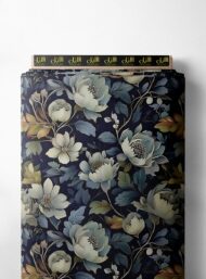 Floral flower style with green,white colors