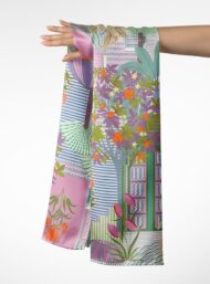 Nature flower style with green,pink colors - Image 3