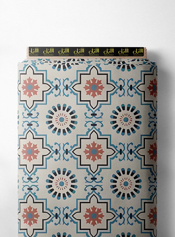 LAI01-0523_1-1.jpg Pattern classic style with blue, red colors - Image 1