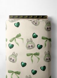 Bunny mixed style with green, white colors