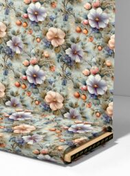 Nature flower style with pink,blue colors - Image 4