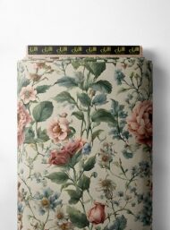 Floral flower style with pink,green colors