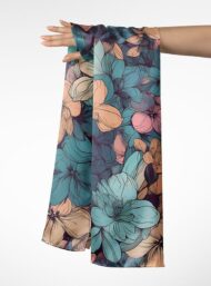 Nature flower style with blue,pink colors - Image 3