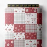 Cherry flower style with red,white colors