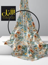 Nature flower style with orange,blue colors - Image 2