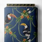 Bird nature style with green,yellow colors