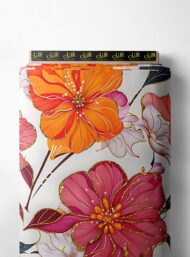 Nature flower style with pink,orange colors