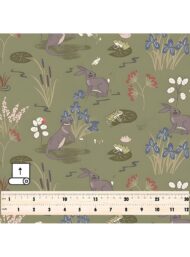 Rabbit nature style with green,brown colors - Image 5