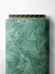 Leaves flower style with green colors