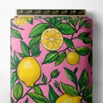 Fruit flower style with yellow,green colors