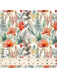 Nature flower style with red,green colors - Image 5