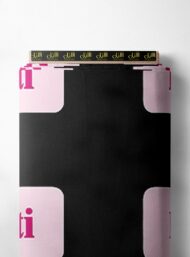 Text mixed style with pink, black colors